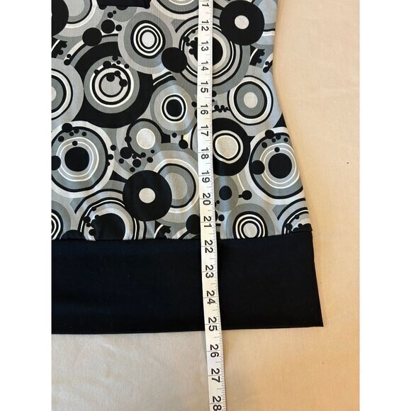 Vol. 1 Womens Pull Over Black Gray‎ White Polka Dot Cap Sleeve Blouse Small - Picture 9 of 9